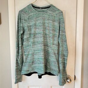 Lululemon runderful long sleeve green size 12